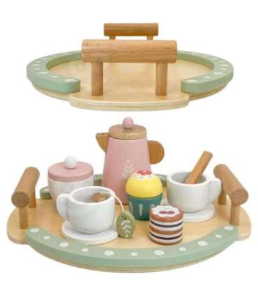 WOOPIE GREEN Drewniany Zestaw do Herbaty i Kawy 12 el. FSC