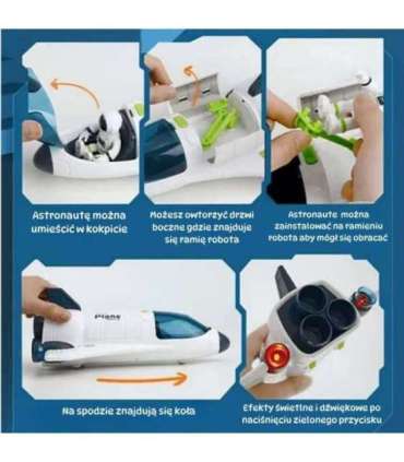 WOOPIE Zestaw Kosmiczny Prom i Łazik Space Set