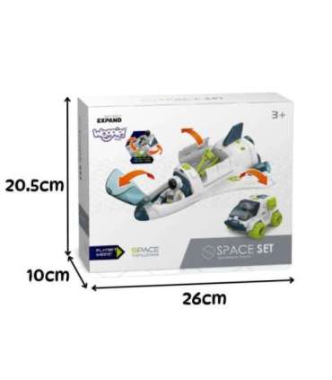 WOOPIE Zestaw Kosmiczny Prom i Łazik Space Set