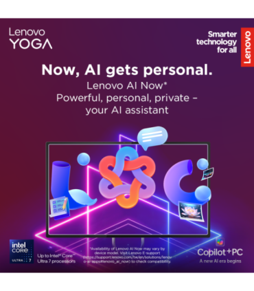 Lenovo Yoga AIO 32ILL10 31.5 UHD ULT7-258V/32GB/1TB/NVIDIA GF RTX 4050 6GB/WIN11 Pro/Nordic kbd/2Y Warranty Lenovo