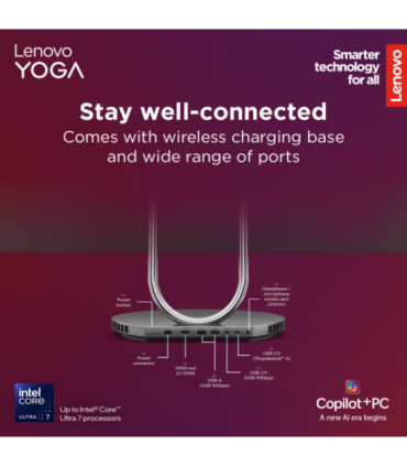 Lenovo Yoga AIO 32ILL10 31.5 UHD ULT7-258V/32GB/1TB/NVIDIA GF RTX 4050 6GB/WIN11 Pro/Nordic kbd/2Y Warranty Lenovo