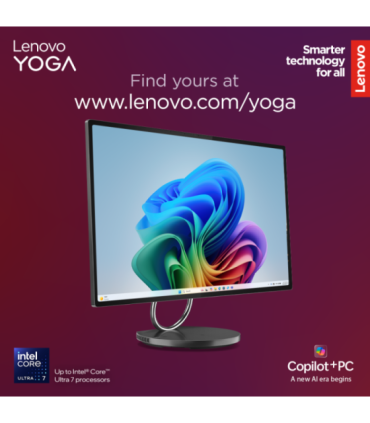 Lenovo Yoga AIO 32ILL10 31.5 UHD ULT7-258V/32GB/1TB/NVIDIA GF RTX 4050 6GB/WIN11 Pro/Nordic kbd/2Y Warranty Lenovo