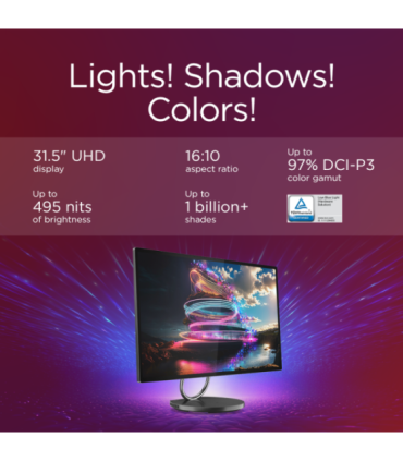 Lenovo Yoga AIO 32ILL10 31.5 UHD ULT7-258V/32GB/1TB/NVIDIA GF RTX 4050 6GB/WIN11 Pro/Nordic kbd/2Y Warranty Lenovo