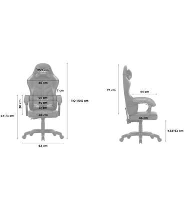 Huzaro Force 2.7 Black Carbon Gaming chair black