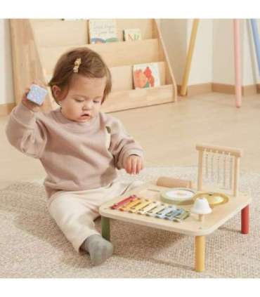Viga Drewniany Stolik Edukacyjny Muzyczny Sensoryczny 7W1