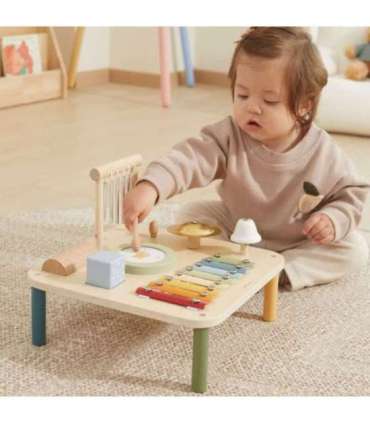 Viga Drewniany Stolik Edukacyjny Muzyczny Sensoryczny 7W1