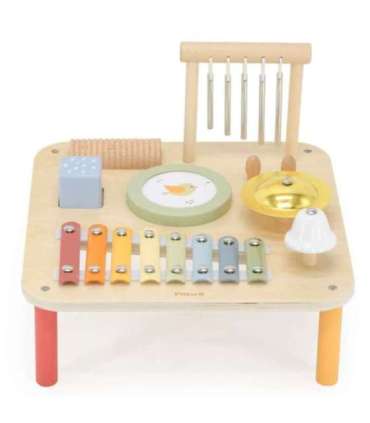 Viga Drewniany Stolik Edukacyjny Muzyczny Sensoryczny 7W1
