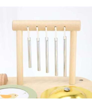 Viga Drewniany Stolik Edukacyjny Muzyczny Sensoryczny 7W1