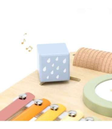 Viga Drewniany Stolik Edukacyjny Muzyczny Sensoryczny 7W1