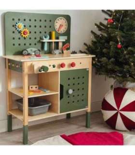 WOOPIE GREEN Drewniany Warsztat STEM Zestaw z Narzędziami