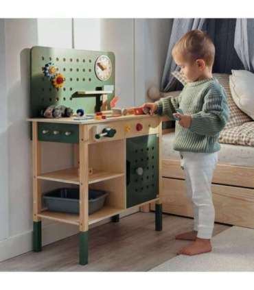 WOOPIE GREEN Drewniany Warsztat STEM Zestaw z Narzędziami