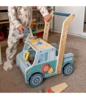 TOOKY TOY Drewniany Chodzik Samochód Mini Warsztat STEM