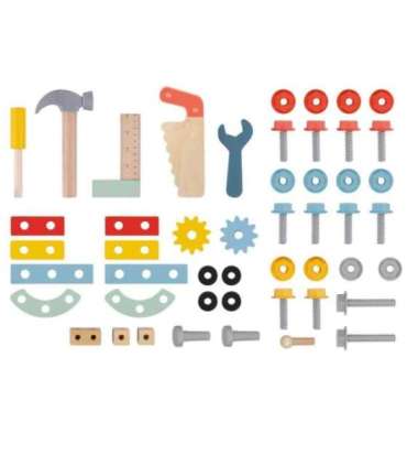 TOOKY TOY Drewniany Chodzik Samochód Mini Warsztat STEM