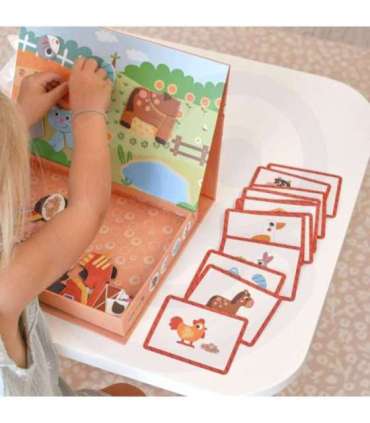 TOOKY TOY Układanka Magnetyczna Farma Puzzle