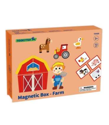 TOOKY TOY Układanka Magnetyczna Farma Puzzle