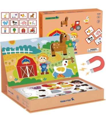TOOKY TOY Układanka Magnetyczna Farma Puzzle