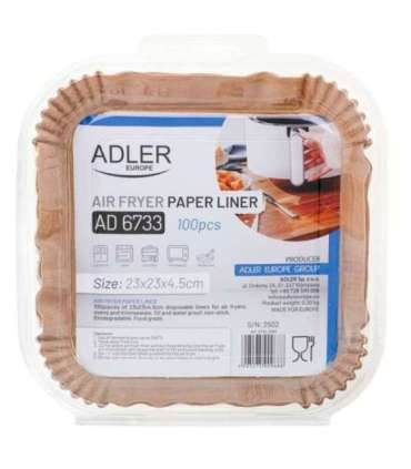 Adler Paper Liners for Air Fryer AD 6733 100 pcs