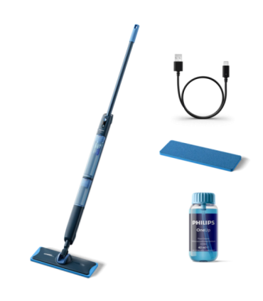 Philips Electric Mop XV5113/01 OneUp 5000 Series Cordless operating Operating time (max) 70 min Blue/Black