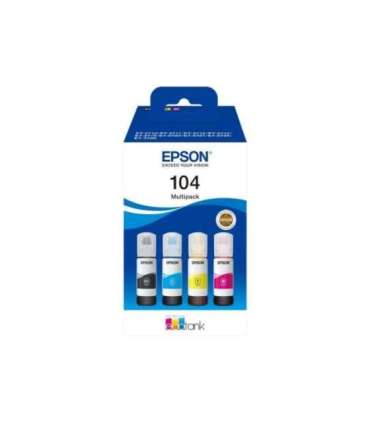 Epson Ink 104 EcoTank 4-colour 4colour Multipack (C13T00P640)