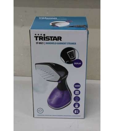 SALE OUT. Tristar ST-8921 Steamer, Handheld, Power 1600 W, Water tank 0,26 L, Continuous steam 25 g/min, Black Tristar