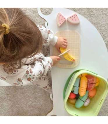 TOOKY TOY puidust toidukomplekt: köögiviljad ja puuviljad