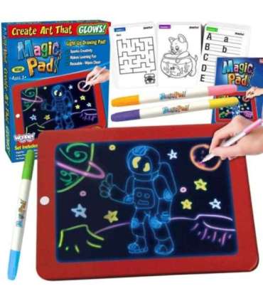 WOOPIE Magiczny Tablet Graficzny do Rysowania Neonowe Kolory