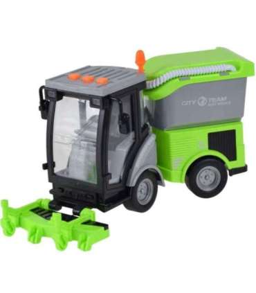 WOOPIE Zamiatarka Miejska 1:16 Zielona Efekty Dźwiękowe i Świetlne