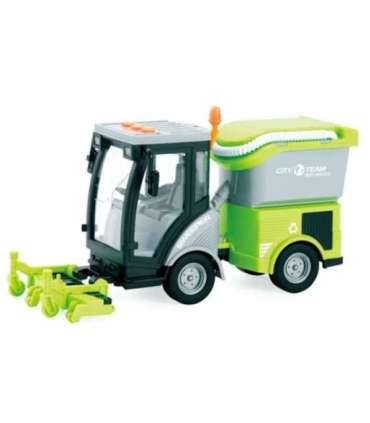 WOOPIE Zamiatarka Miejska 1:16 Zielona Efekty Dźwiękowe i Świetlne