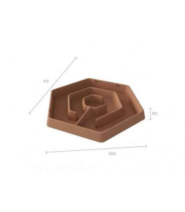 MASTERKIDZ Sześciokątny Stolik Do Zabawy Piaskiem i Wodą Labirynt Regulowana Wysokość