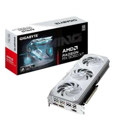GIGABYTE GAMING Radeon RX 9060 XT OC ICE 16G Graphics Card - 16GB GDDR6, 256bit, PCI-E 5.0, 3320 MHz Core Clock, 2 x