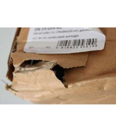 SALE OUT. Digitus 483 mm (19“) DIN Rail Holder, 4U, 178x483x223 mm, galvanized incl. din rail, variable depth and