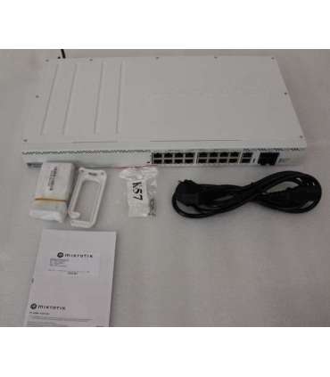 SALE OUT. MikroTik Cloud Router Switch CRS320-8P-8B-4S+RM with RouterOS v7, 2U rackmount Enclosure MikroTik Cloud