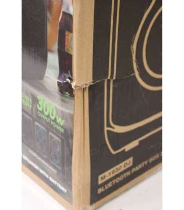 SALE OUT. Muse M-1930 DJ Bluetooth Party Box Speaker, Black Muse Party Box Speaker M-1930 DJ DAMAGED PACKAGING,