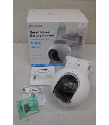 SALE OUT. EZVIZ IP Camera CS-EB8 3MP/4mm/10400mAh/IR up to 15m/H.265/H.264/IP65/White EZVIZ IP Camera CS-EB8 4G/LTE