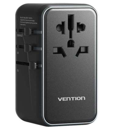 Adapter with Vention 100W charger 1xUSB-A 3xUSB-C