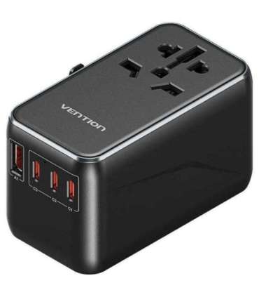 Adapter with Vention 100W charger 1xUSB-A 3xUSB-C