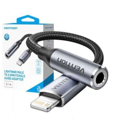 Vention Lightning male adapter 3.5mm jack 0.1m