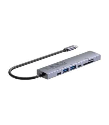UNITEK USB-C 7-in-1 PD 100W HDMI 2.0 HUB WITH ON/OFF SWITCH