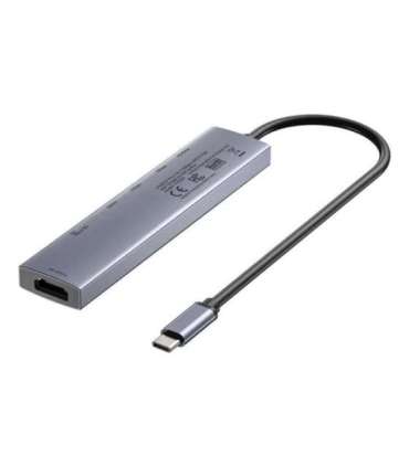 UNITEK USB-C 7-in-1 PD 100W HDMI 2.0 HUB WITH ON/OFF SWITCH