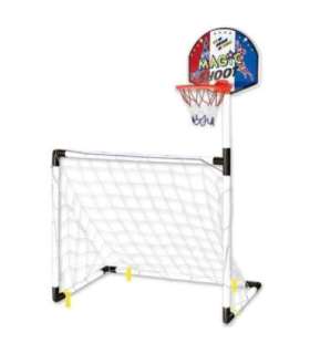 WOOPIE 2-ühes komplekt: korvpall ja jalgpalli värav + pallid