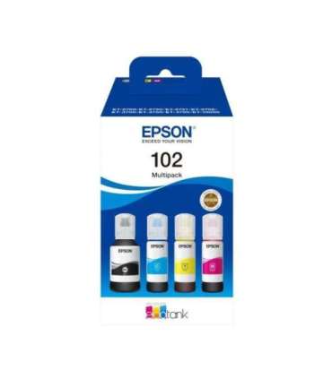 Epson Ink 102 EcoTank 4-colour 4colour Multipack (C13T03R640)