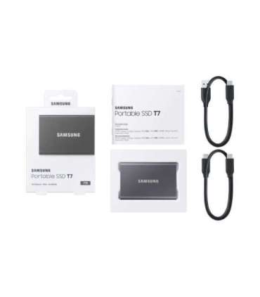 Samsung Portable SSD T7 1 TB USB Type-C 3.2 Gen 2 (3.1 Gen 2) Grey