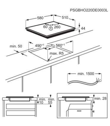 AEG TO64IB00IB Tasapinda süvistatav