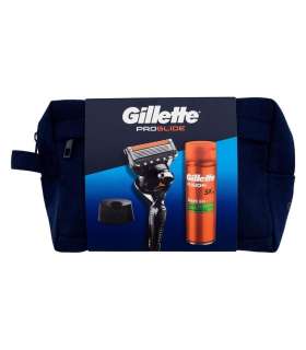 Gillette ProGlide kinkekomplekt: raseerija + habemeajamisgeel 200 ml + raseerija alus