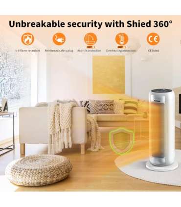 Тепловентилятор Dangzw 2000W с пультом дистанционного управления