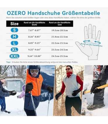 Водонепроницаемые мужские зимние перчатки Ozero