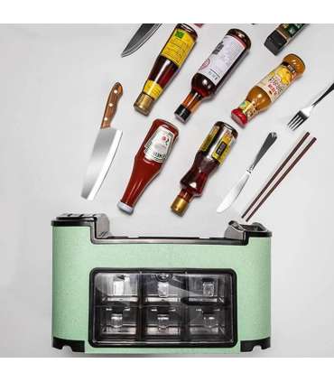 Многофункциональная кухонная полка SortOut (зелёная)