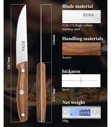 Steiginugade komplekt Euna, 4 tk