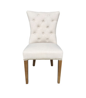 Стул HOLMES 55x68xH99cм, материал: ткань, цвет: бежевый