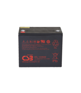 CSB Battery Battery 12V 6Ah 25W Pb F2 HRL1225W